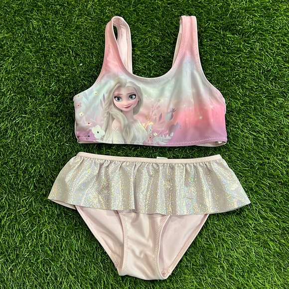 H&M Disney Frozen Two Piece Swimsuit - Picture 1 of 6